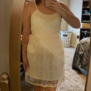 Cream Lace Dress